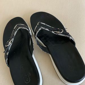 Coach Signature Flip Flops